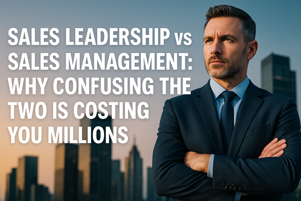 Sales Leadership vs Sales Management: Why Confusing the Two Is Costing You Millions