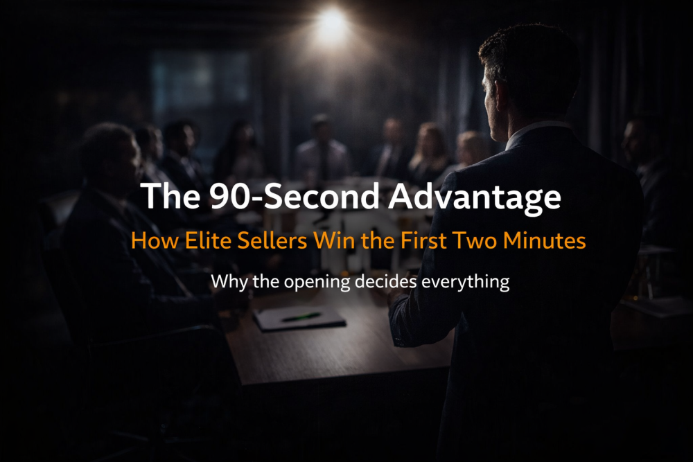 The 90-Second Advantage: How Elite Sellers Win the First Two Minutes